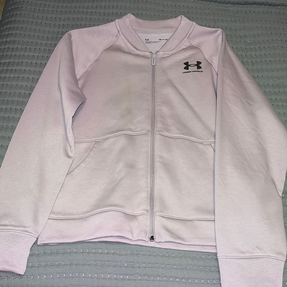 NWT LIGHT PURPLE UNDER ARMOR ZIP UP